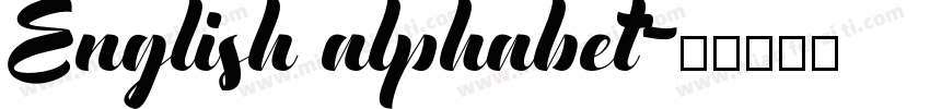 English alphabet字体转换